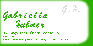 gabriella hubner business card